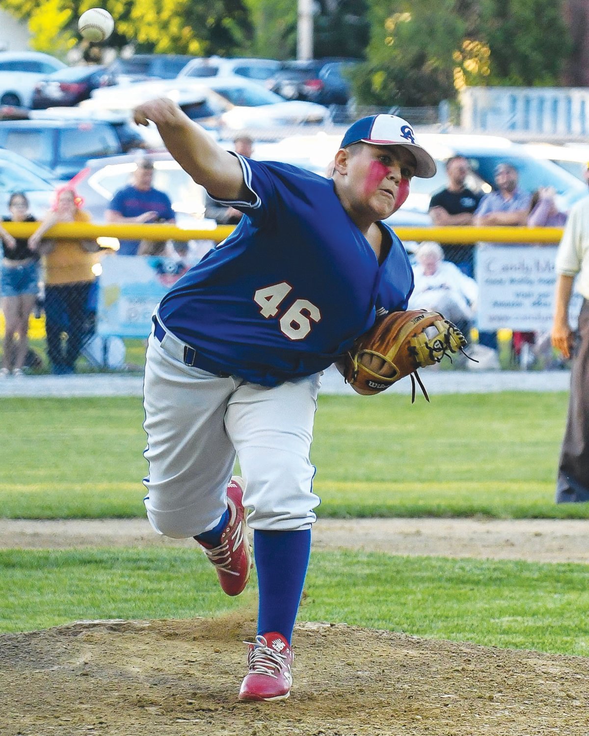 FIRE AWAY: WCA pitcher Drew McCaffrey delivering a pitch.